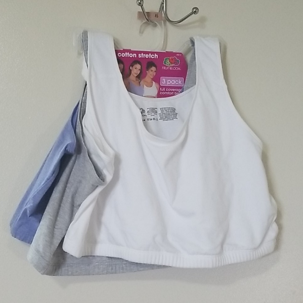 Fruit of the Loom Sports Bras (3 pack)